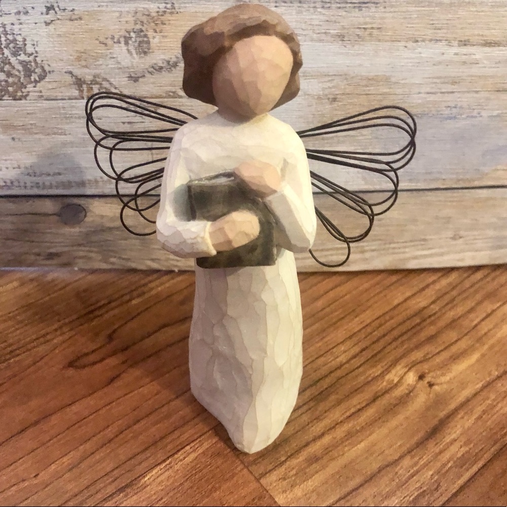 Willow Tree 1999 Collectible Angel of Learning Wings & Book Art Figurine Gift